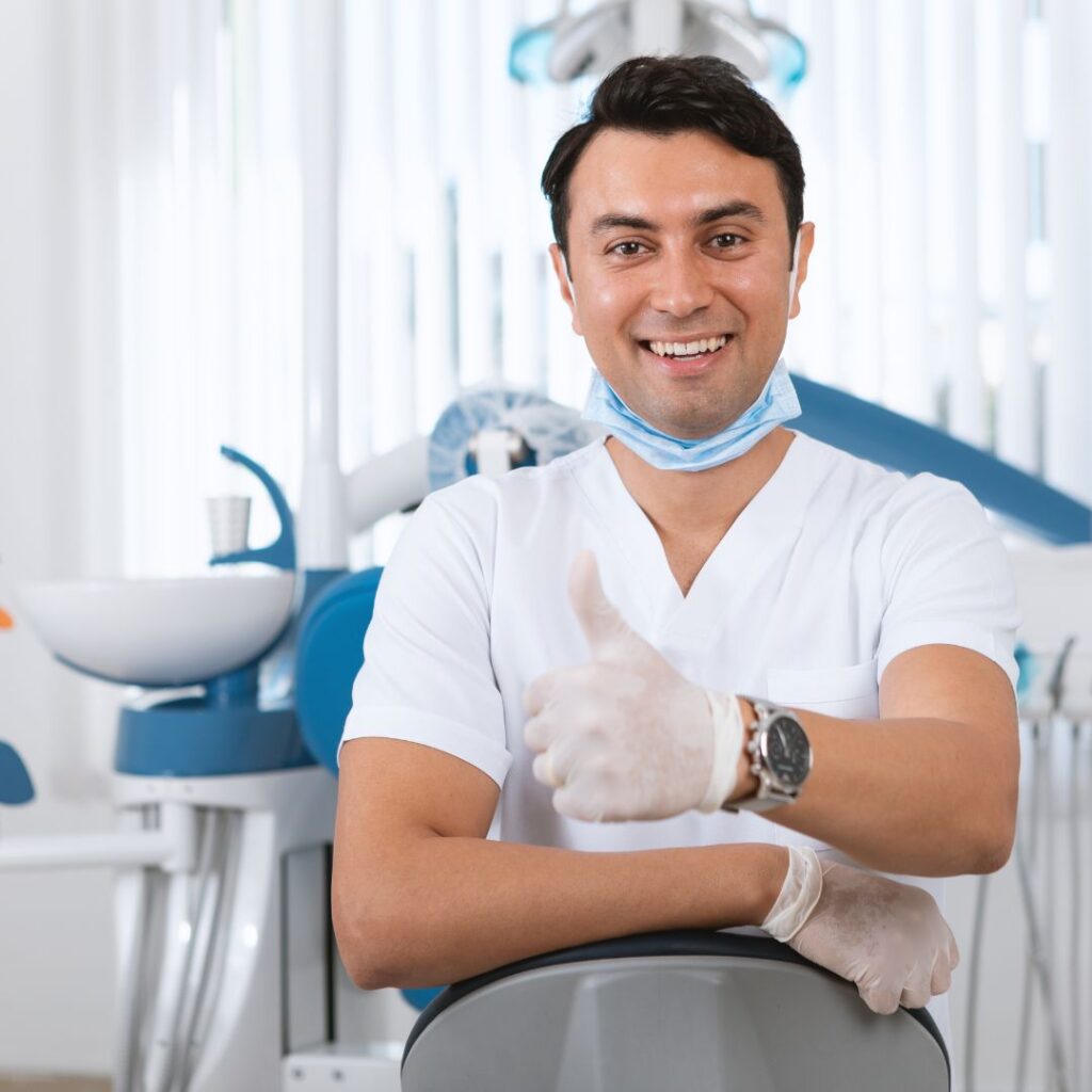 dentist smiling