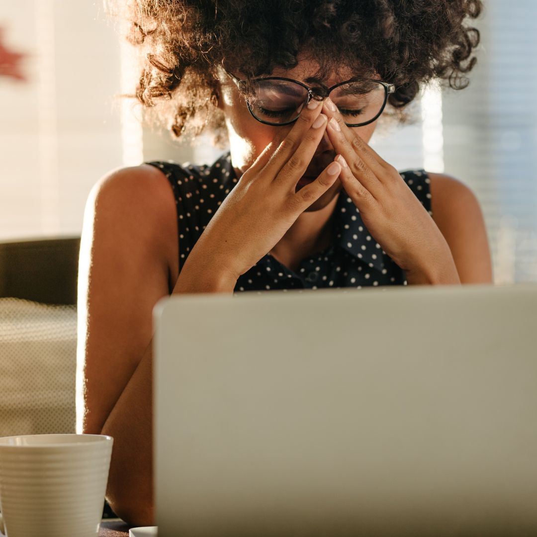 stressed woman