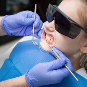 kid at the dentist
